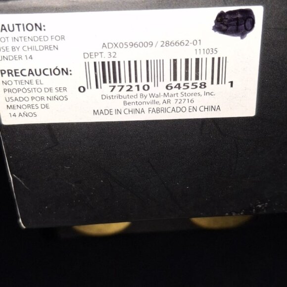 NEW FASHION COSTUME NECKLACE IN BOX, LARGE CRYSTAL STONES W/ ANTIQUE GOLD CHAIN - Picture 4 of 4